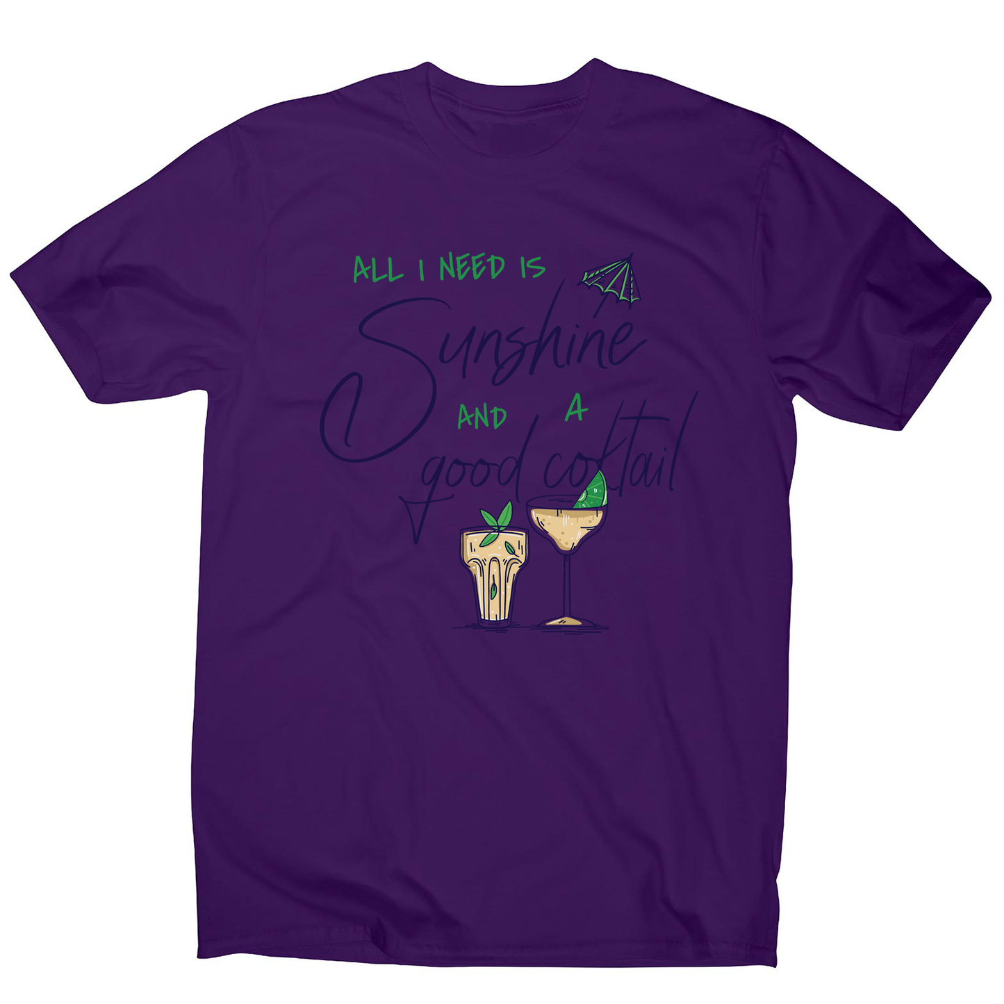 A good cocktail funny drinking men's t-shirt