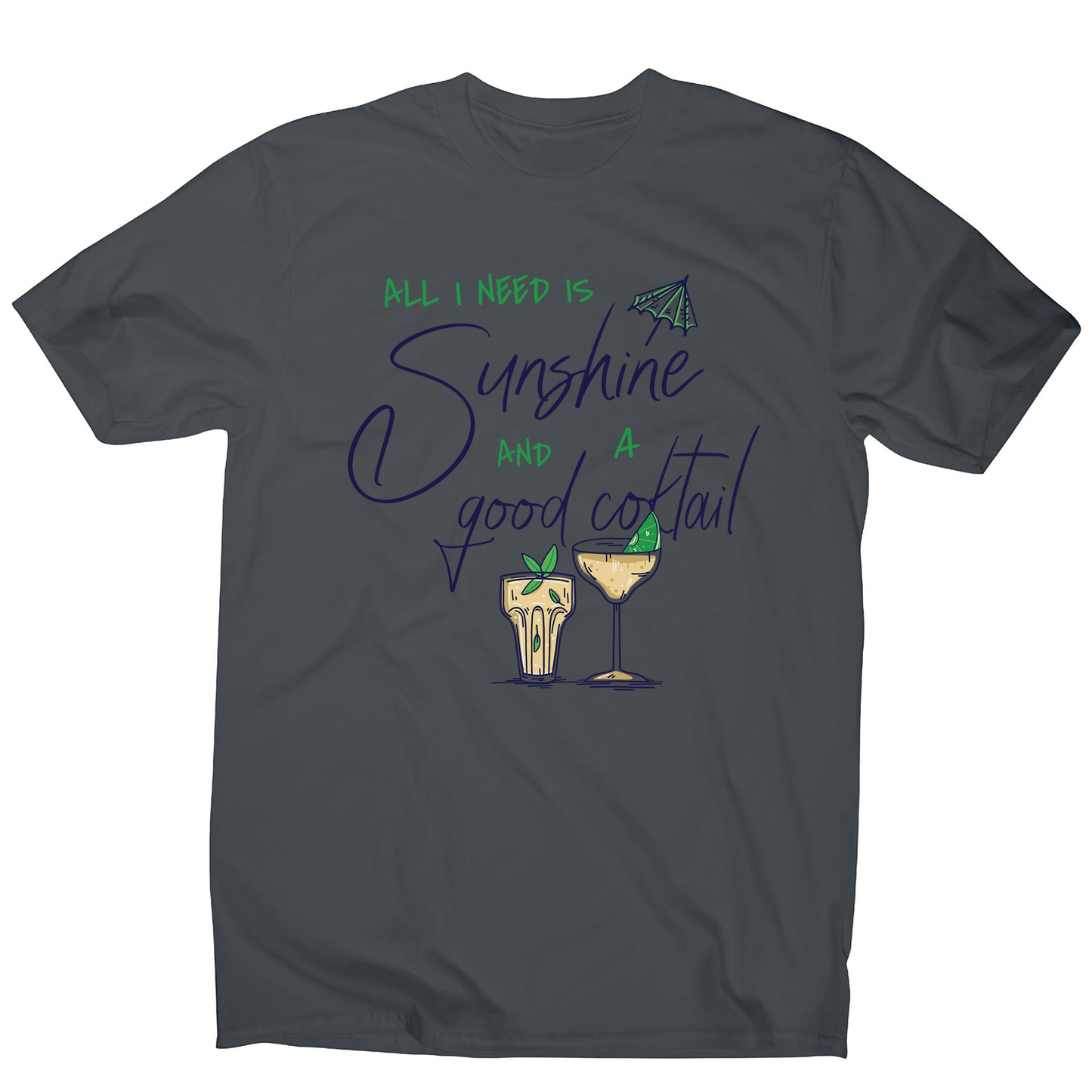 A good cocktail funny drinking men's t-shirt