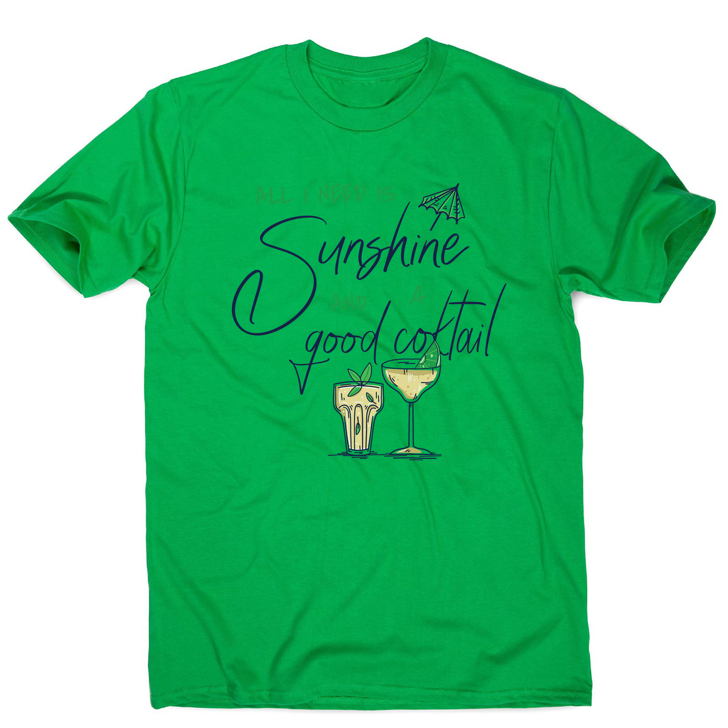 A good cocktail funny drinking men's t-shirt