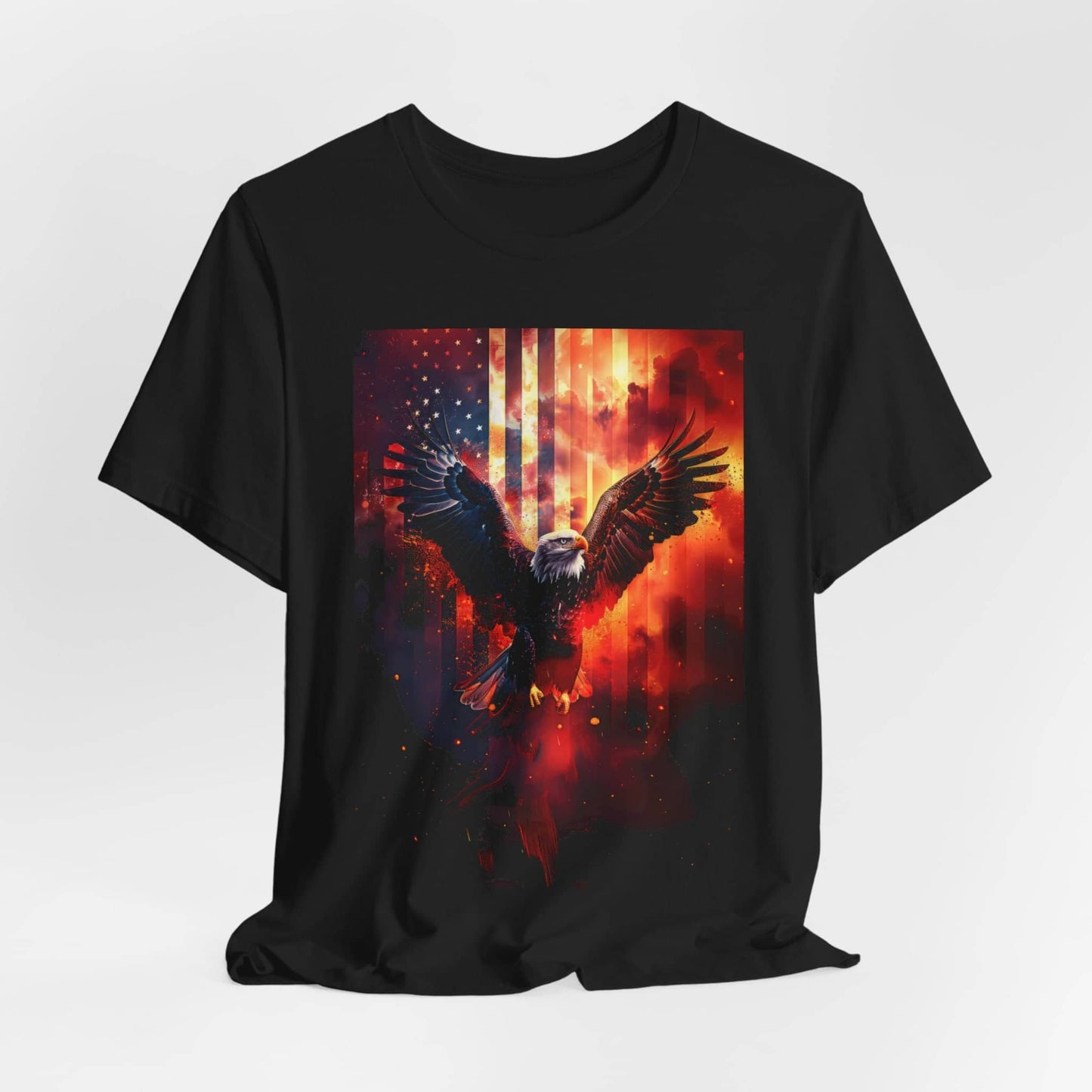 Majestic Flight: Liberty Eagle T-Shirt Unisex Jersey Short Sleeve Tee