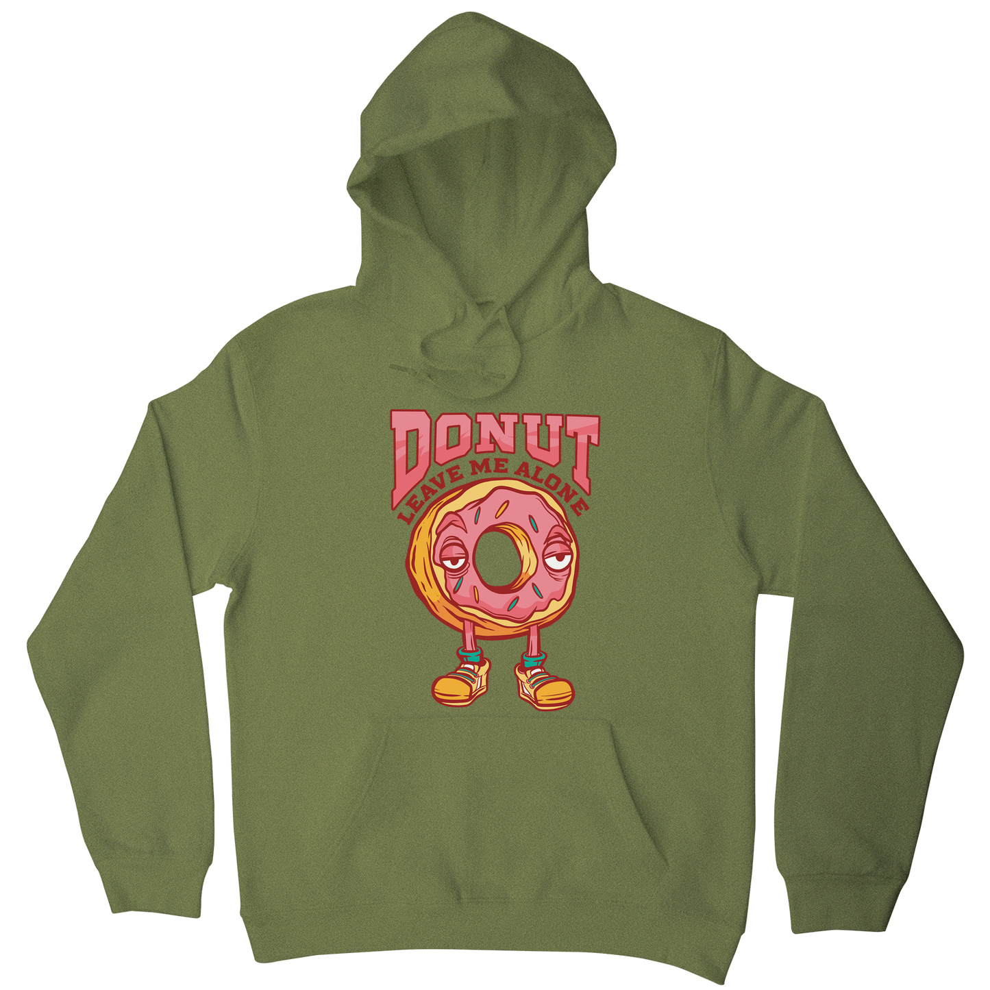 Donut leave me funny food hoodie