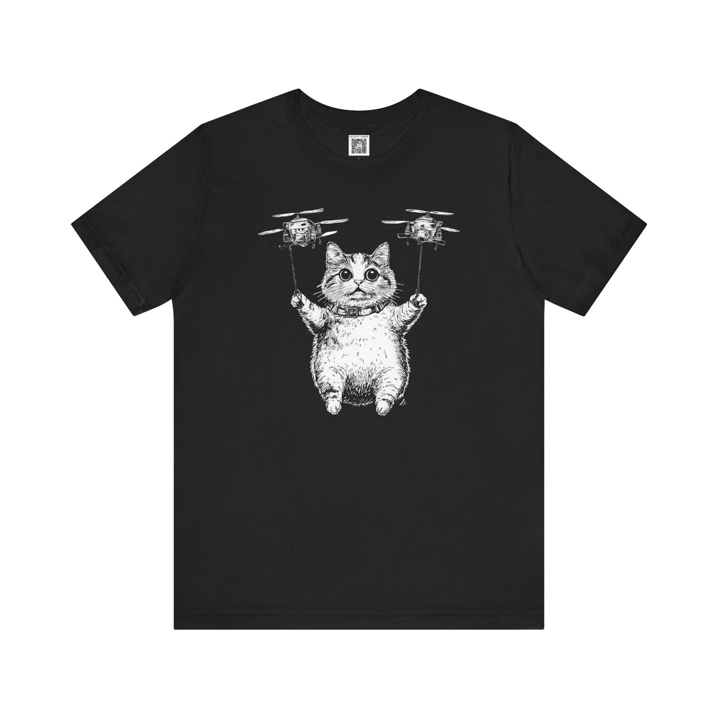 Funny Cat Drone T-Shirt Style001