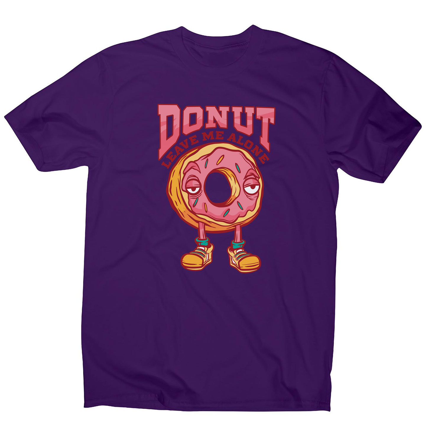 Donut leave me funny food men's t-shirt