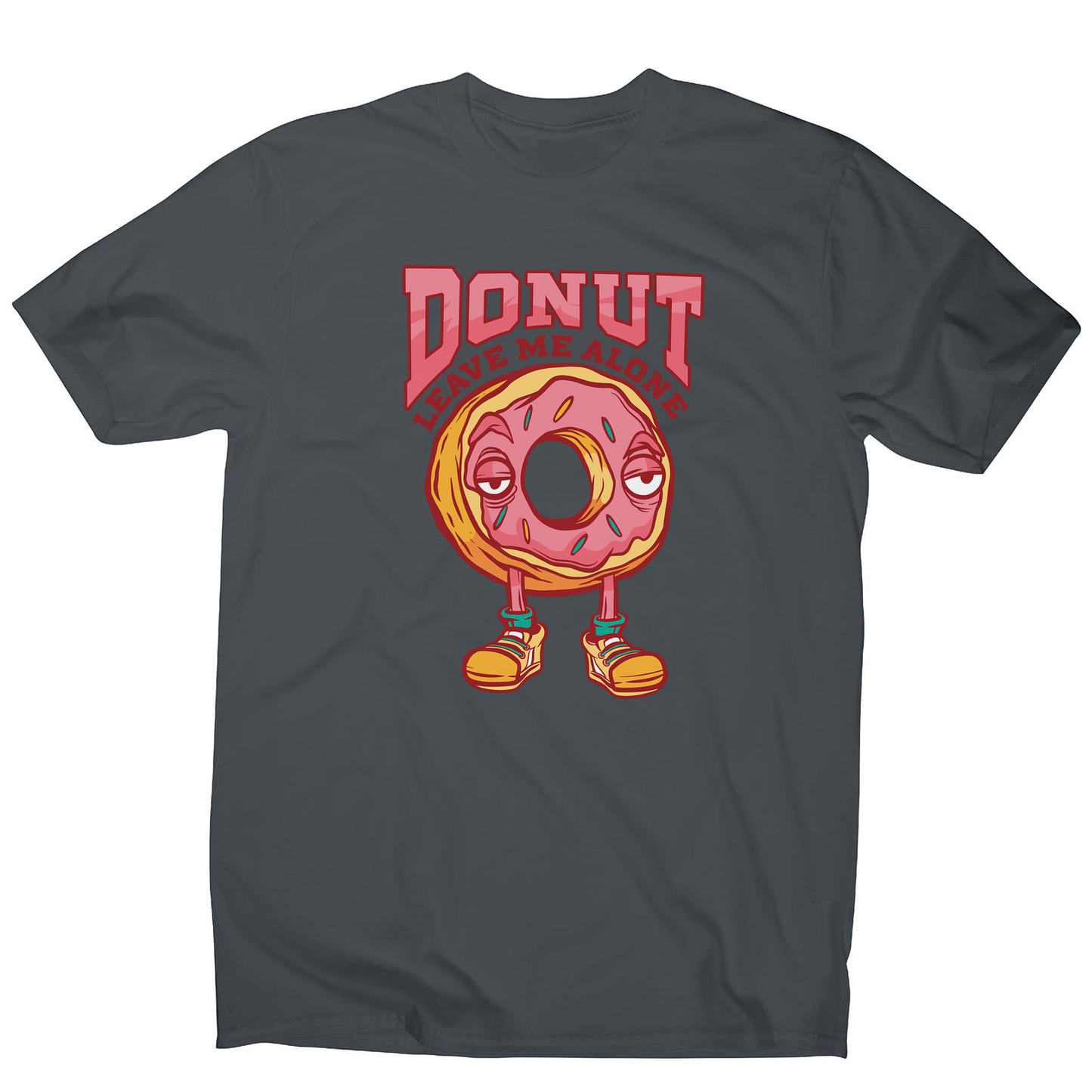 Donut leave me funny food men's t-shirt