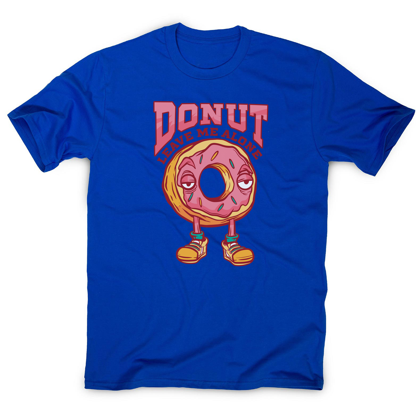 Donut leave me funny food men's t-shirt