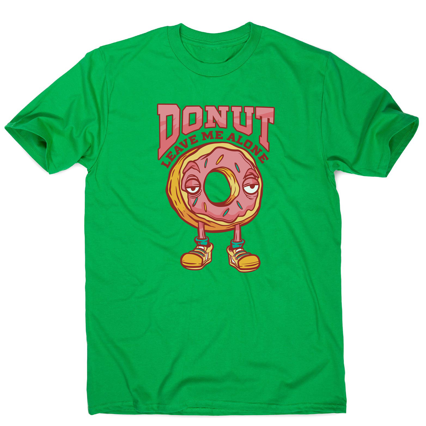 Donut leave me funny food men's t-shirt