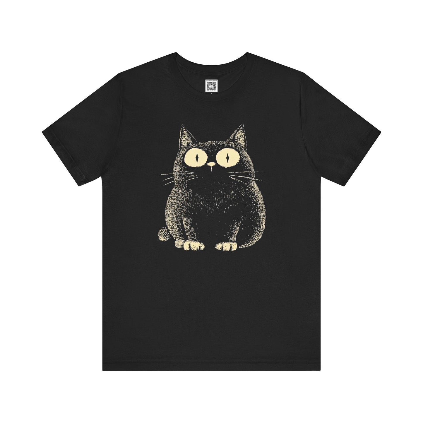 Black Cat Graphic Tee Style007