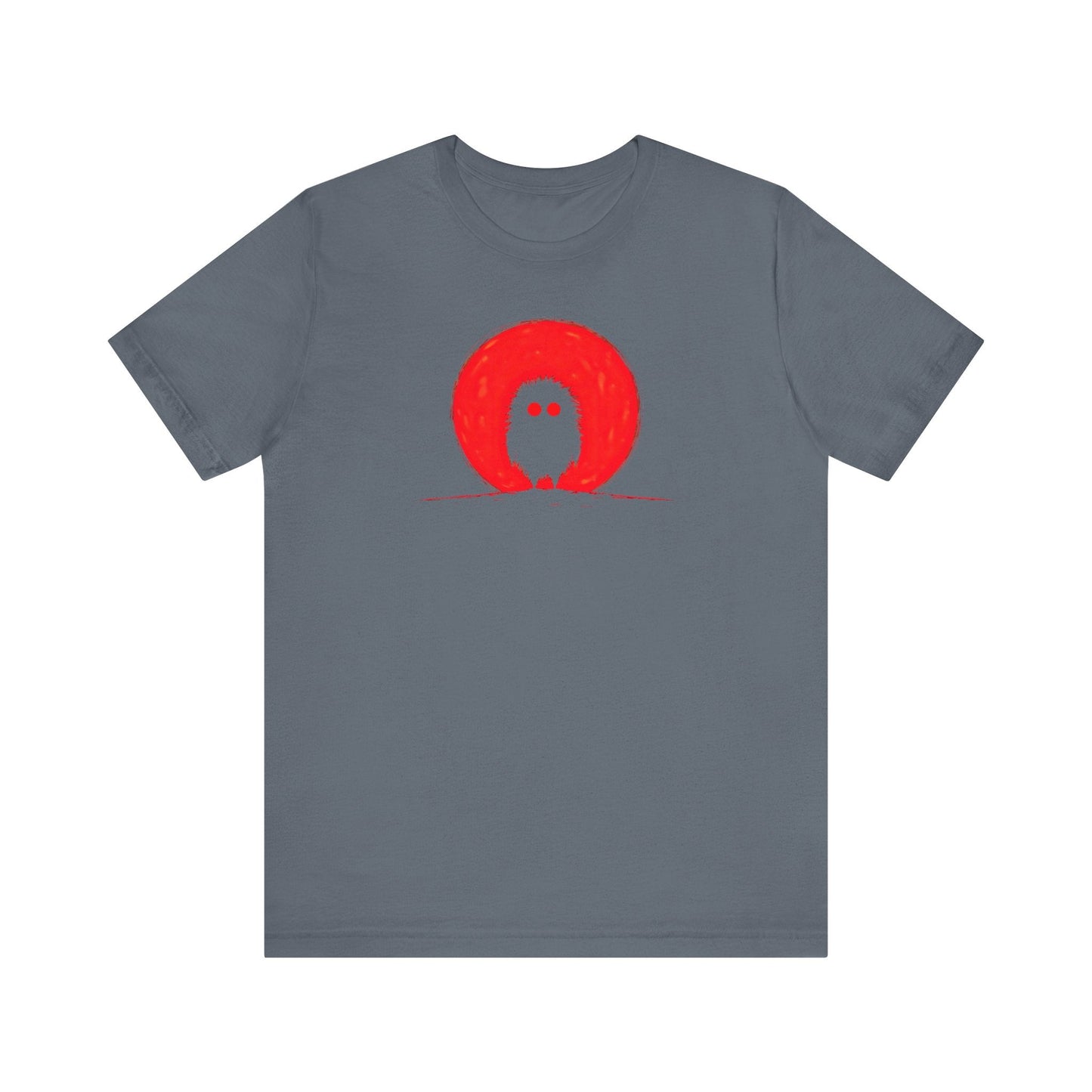 Red Moon Silhouette Creature Graphic Tee