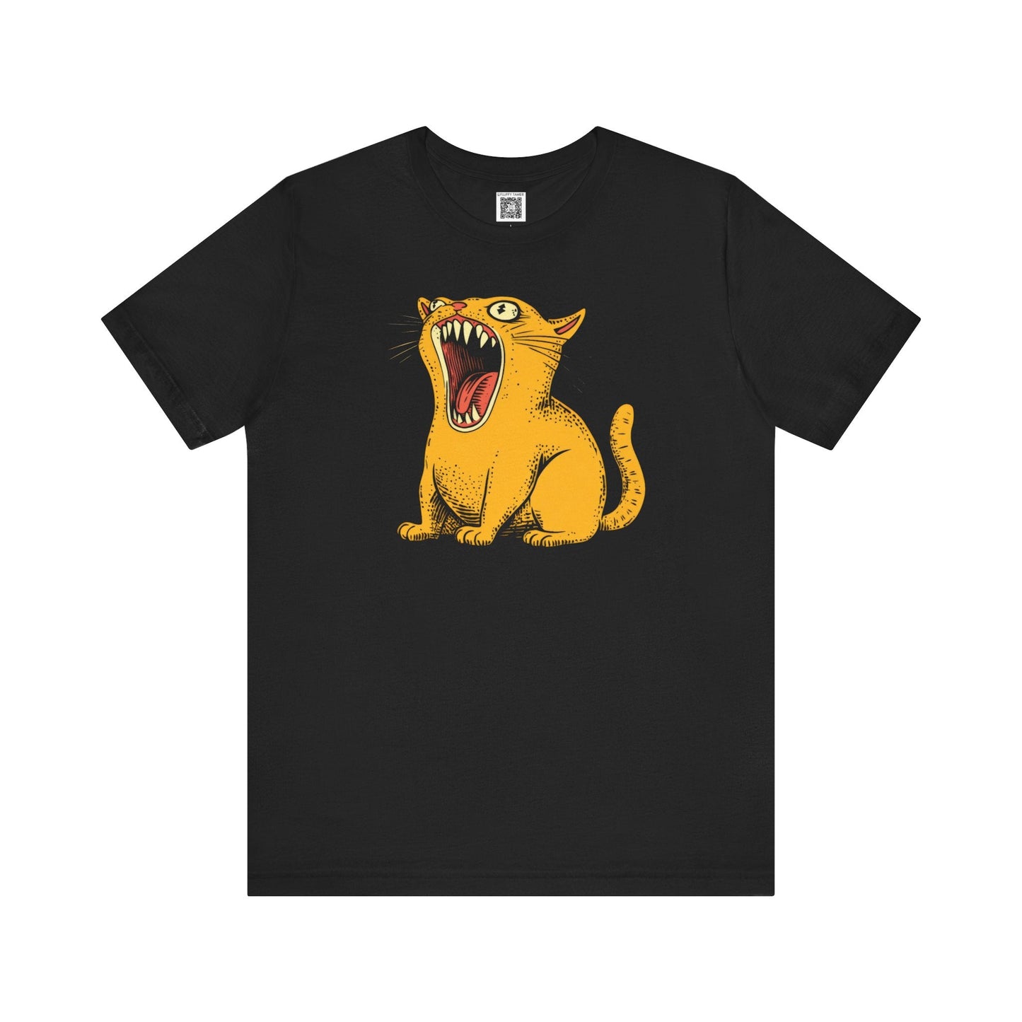 Screaming Cat Graphic Tee Style005