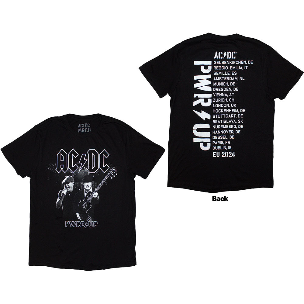 AC/DC Attractive T-Shirt, PWRD-UP B&W Photo