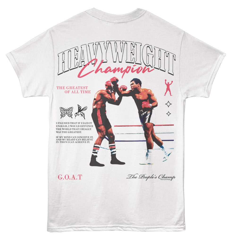 MUHAMMAD ALI Eye-Catching T-Shirt, HEAVYWEIGHT CHAMPION