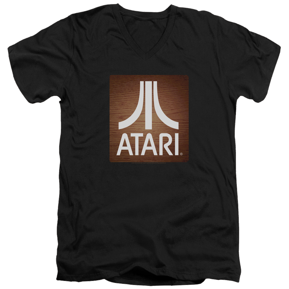 Atari Classic Wood Square - Men's V-Neck T-Shirt