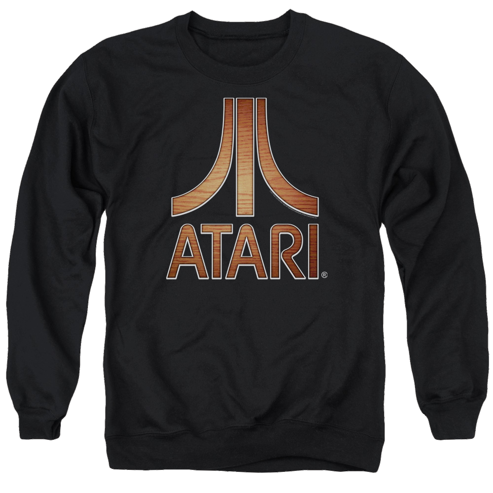 Atari Classic Wood Emblem - Men's Crewneck Sweatshirt