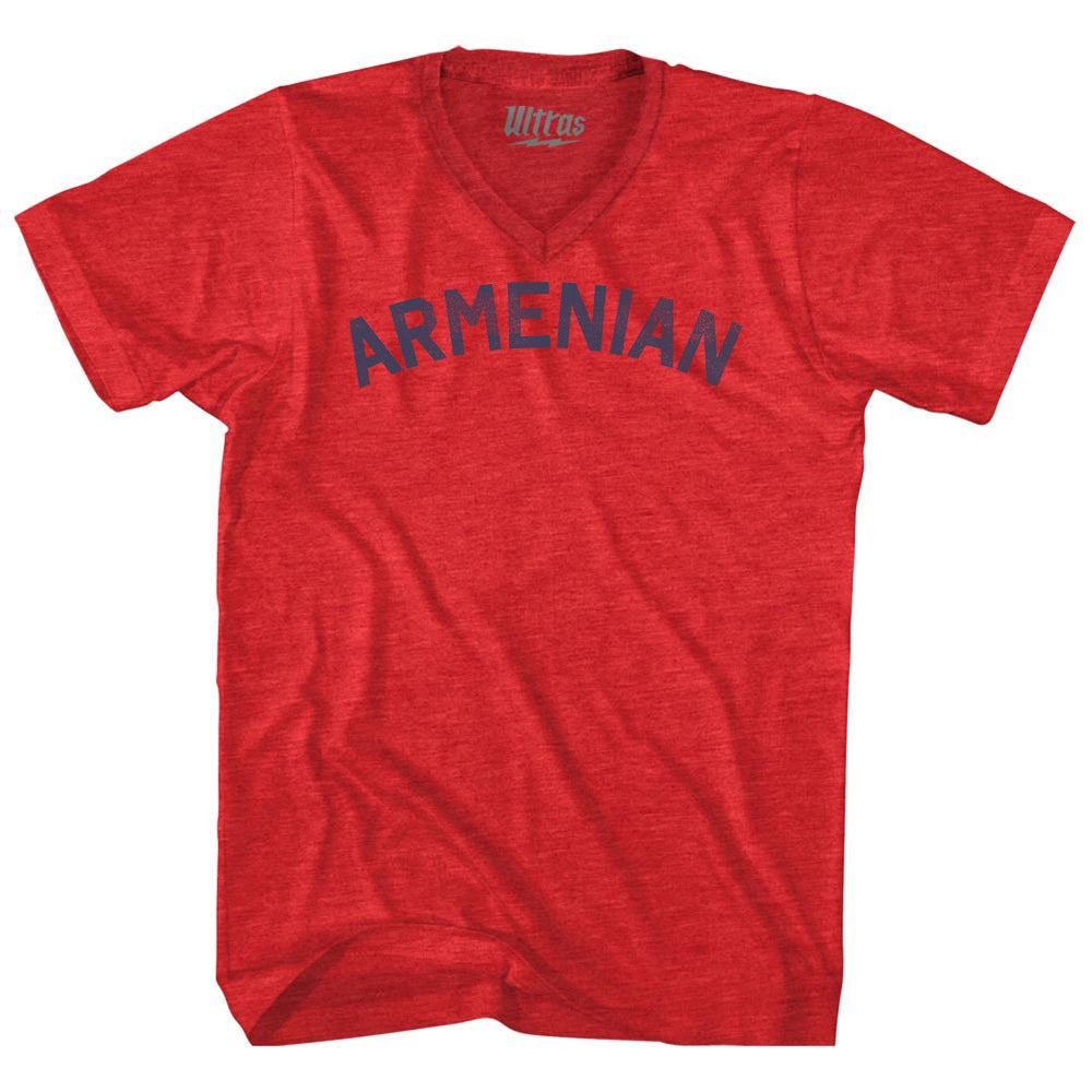 Armenian Adult Tri-Blend V-neck T-shirt Style003