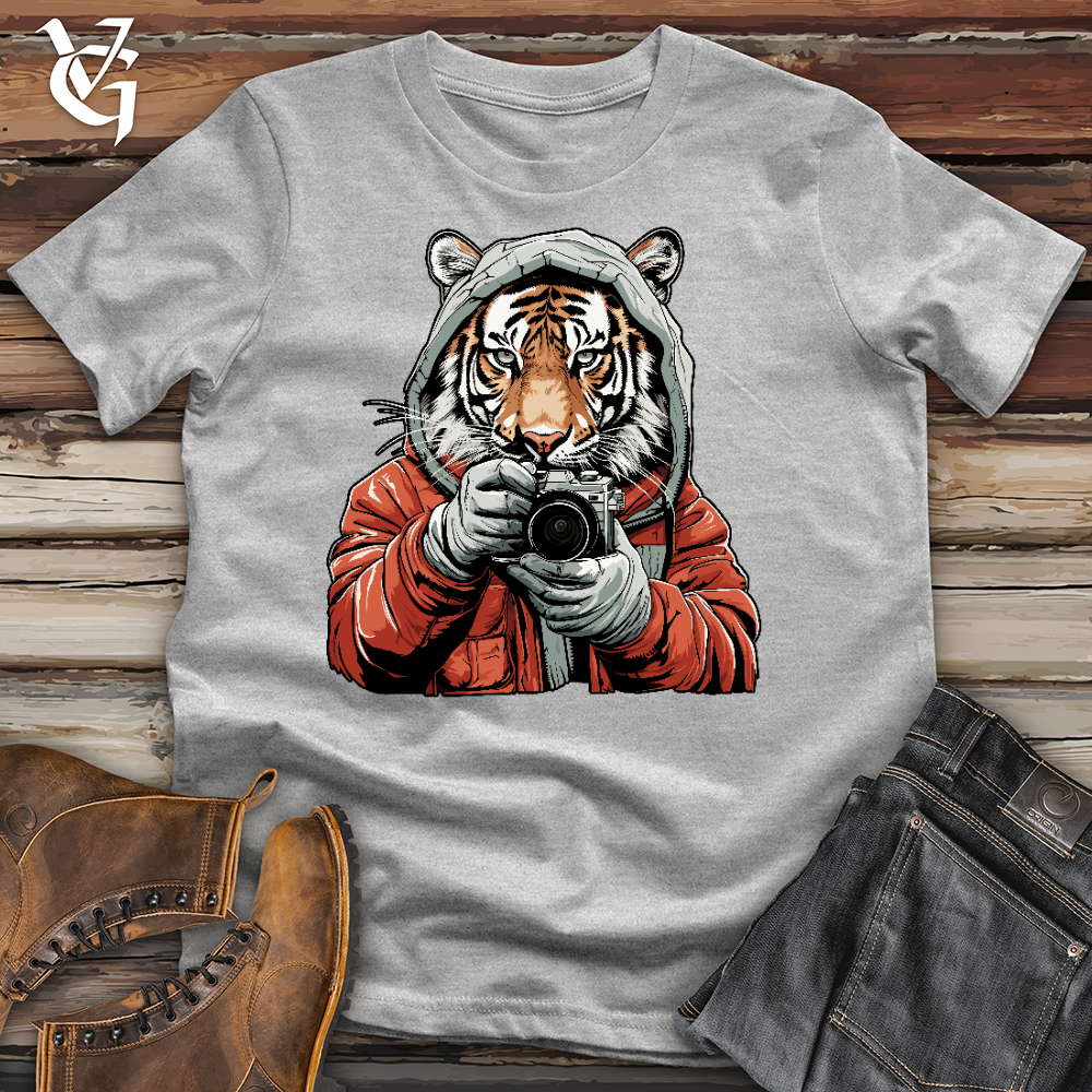 Tiger Photographer Cotton Tee