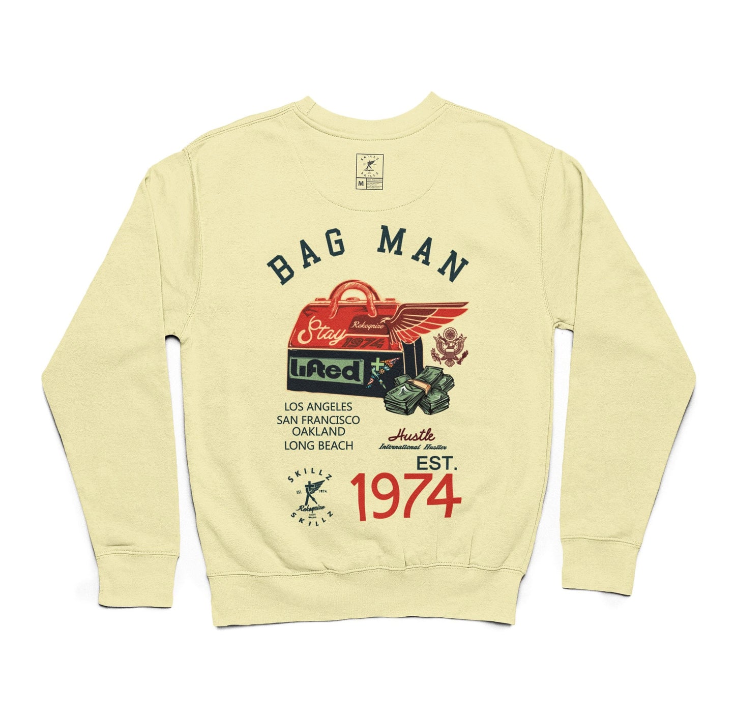 "Bag Man Hustle" Uni-Sex Crewneck Sweatshirt