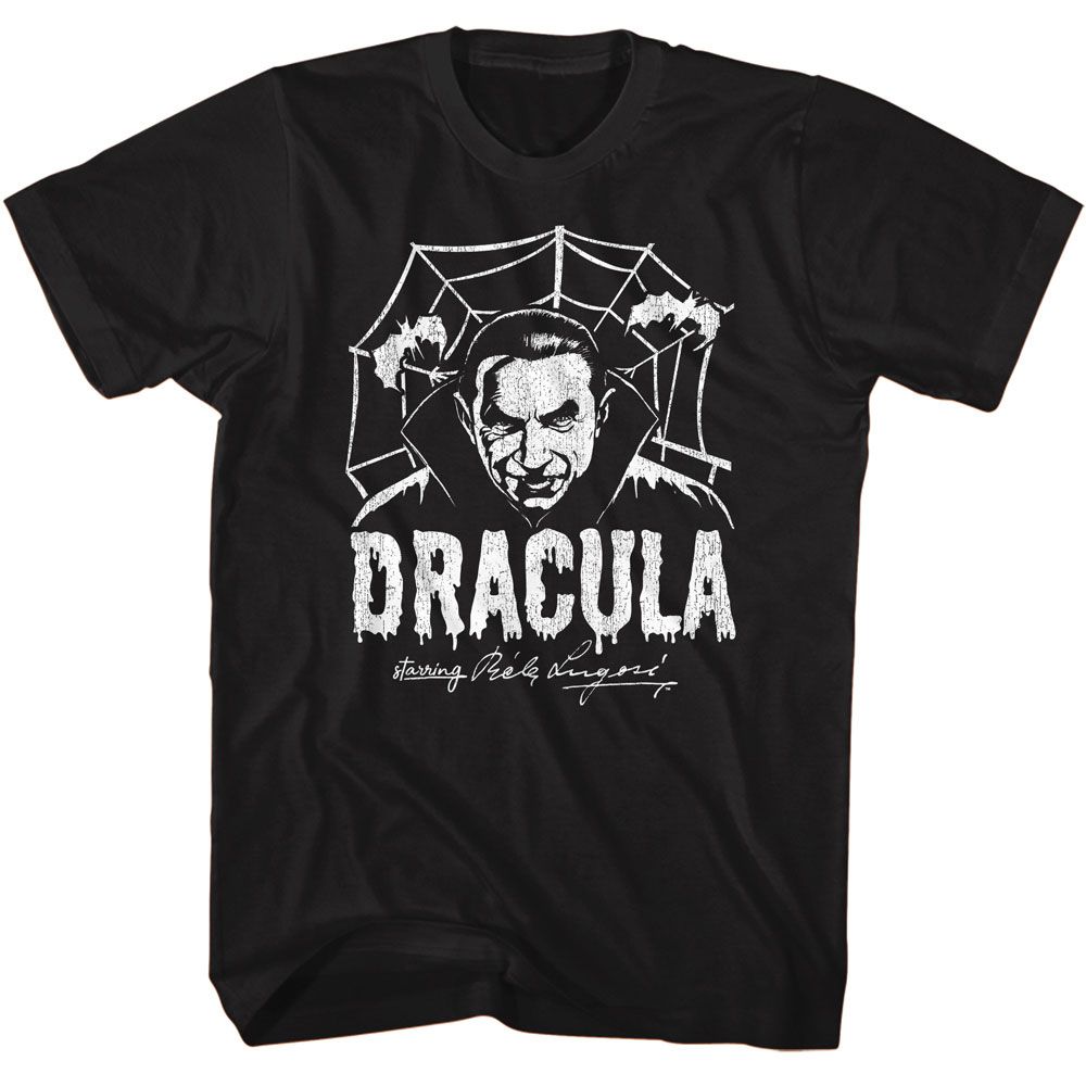 BELA LUGOSI Eye-Catching T-Shirt, Creepy Web Monochrome