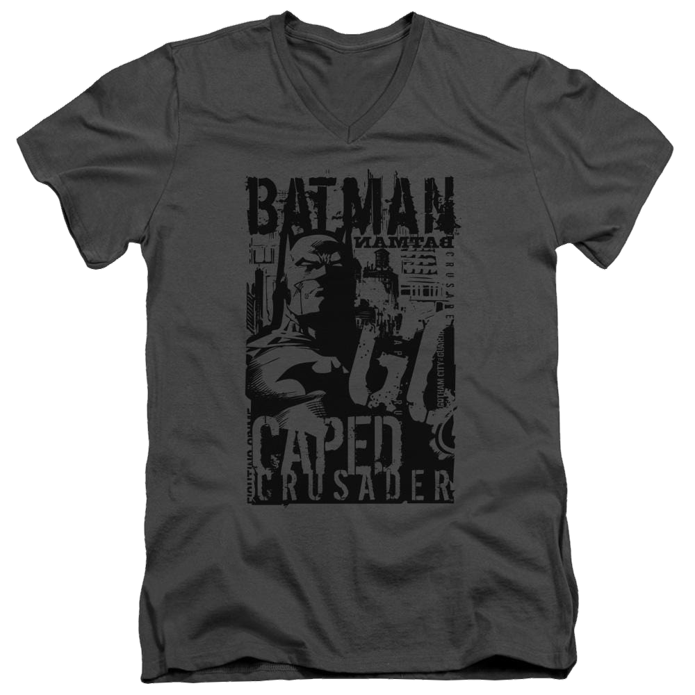 Batman Caped Crusader - Men's V-Neck T-Shirt