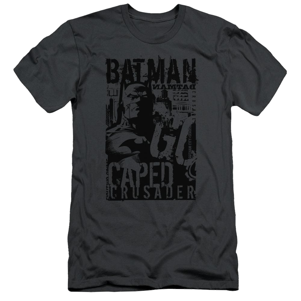 Batman Caped Crusader - Men's Slim Fit T-Shirt Style001