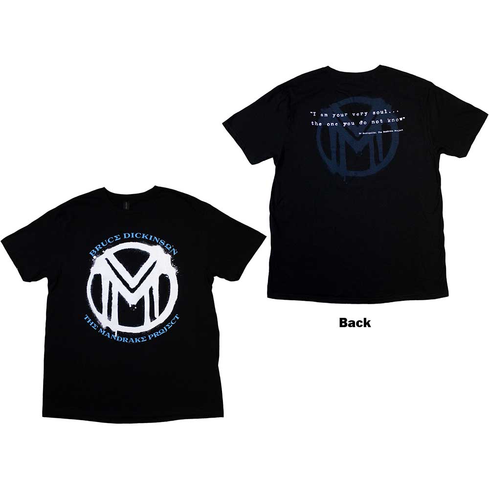 Bruce Dickinson | Official Band T-Shirt | The Mandrake Project (Back Print)