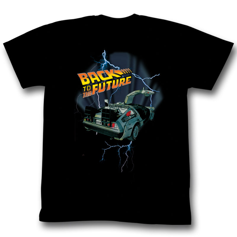 Back to the Future - Movie Lightning Car Adult Unisex T-Shirt