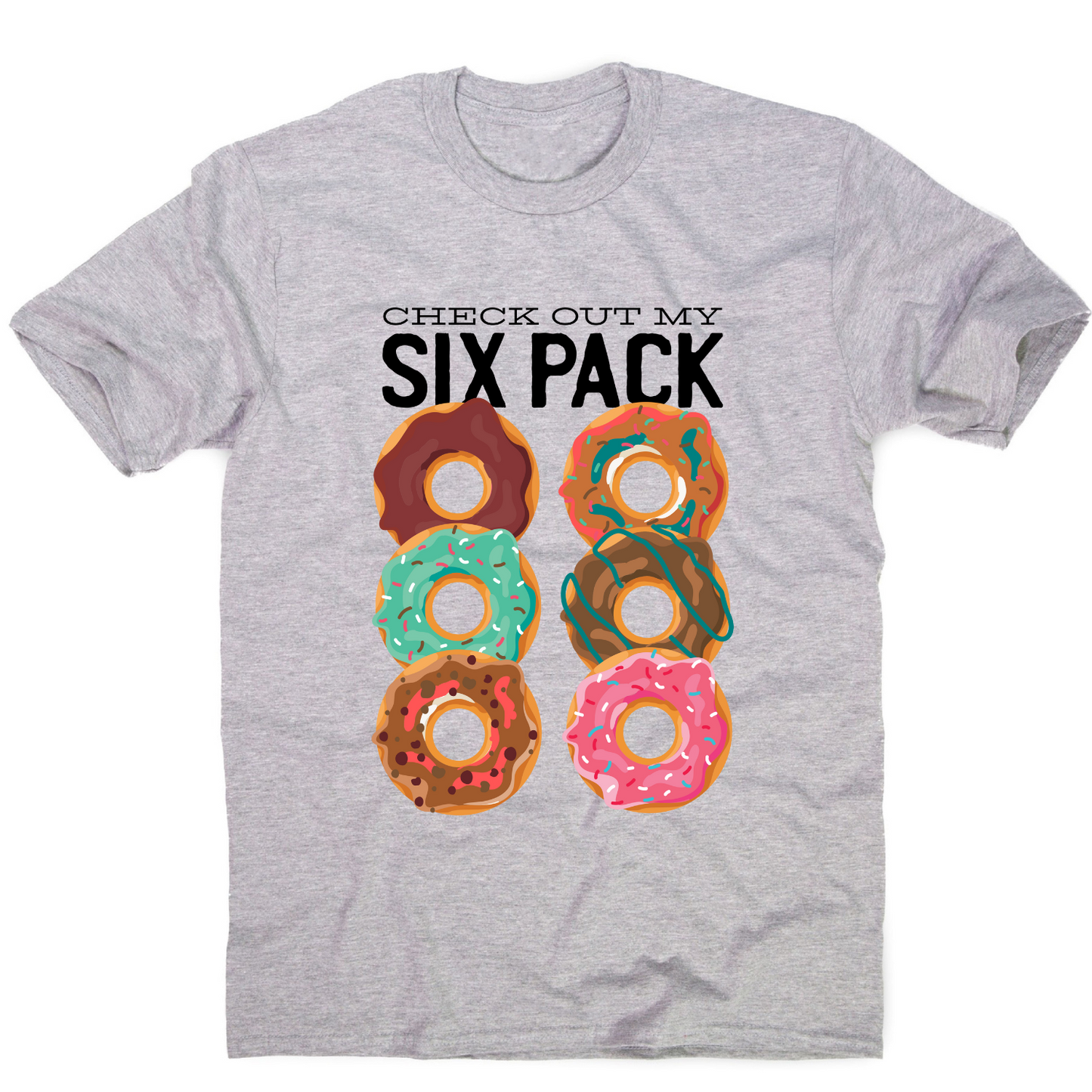 Donut six pack - men's funny premium t-shirt