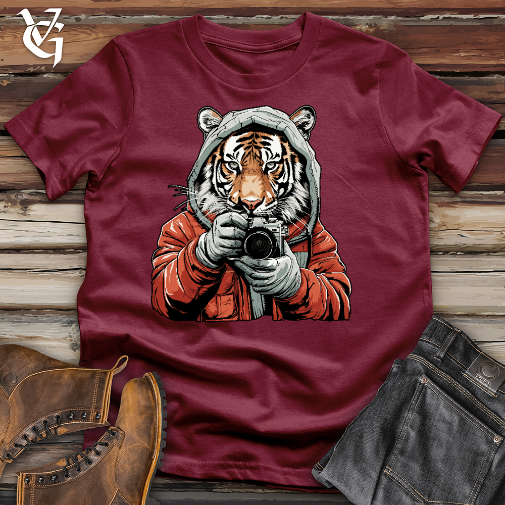 Tiger Photographer Cotton Tee