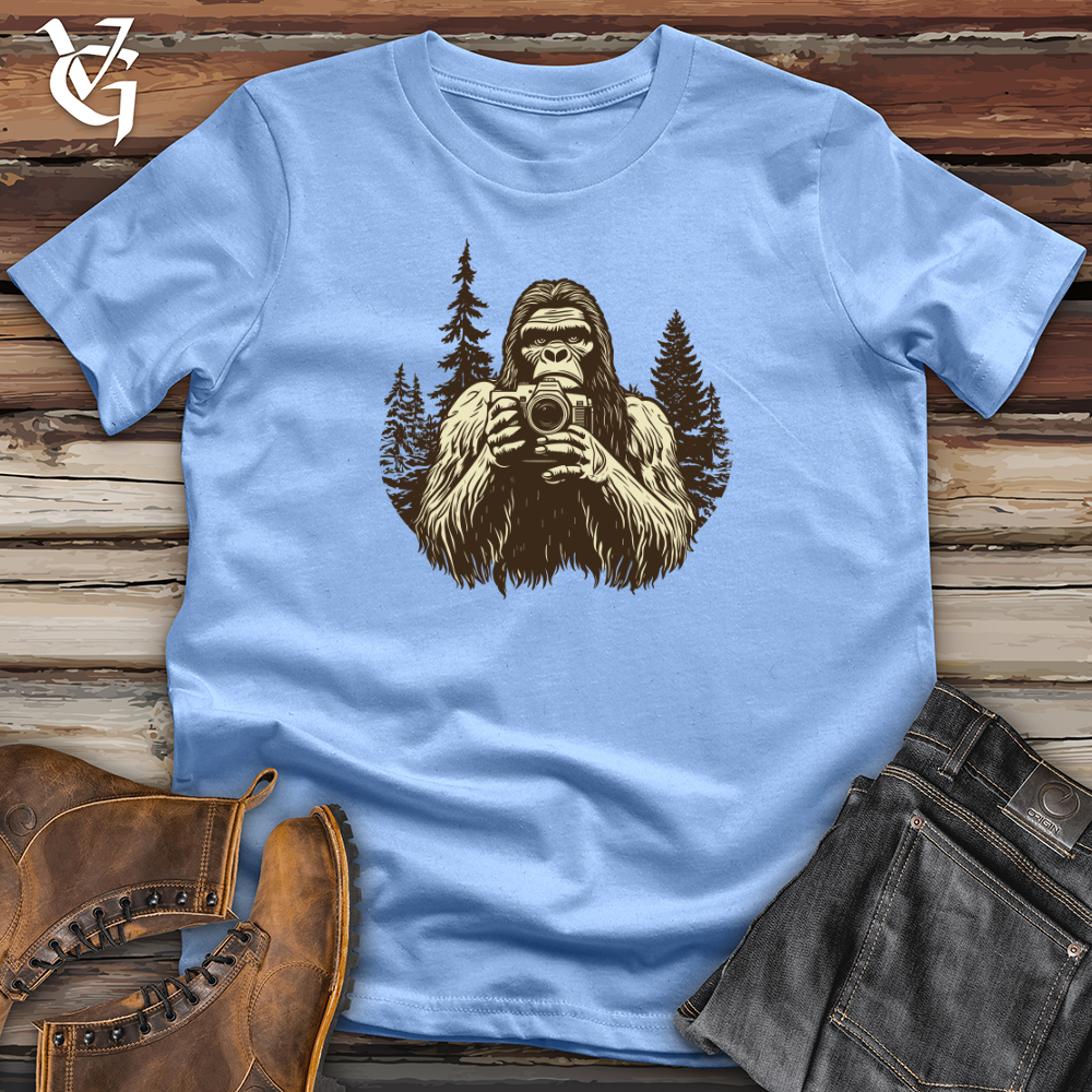 Sasquatch Capturing Snapshots Softstyle Tee