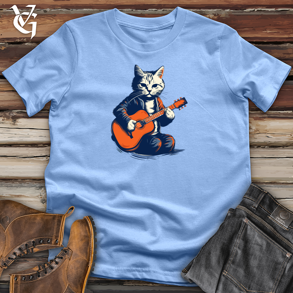 Vintage Guitar Cat Softstyle Tee