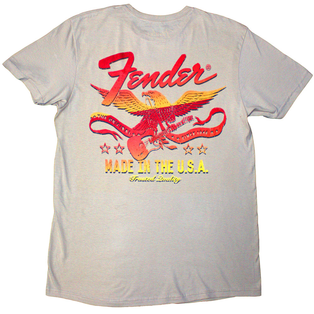 FENDER Attractive T-Shirt, Made In The USA