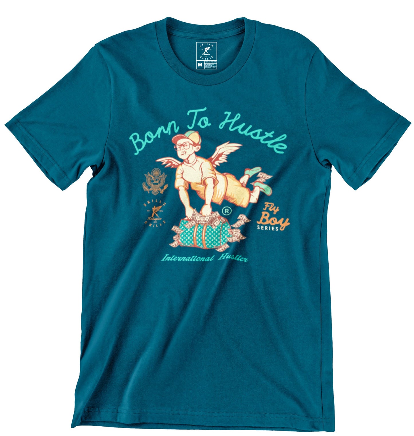 "Fly Baggin Boy NVY" Tee