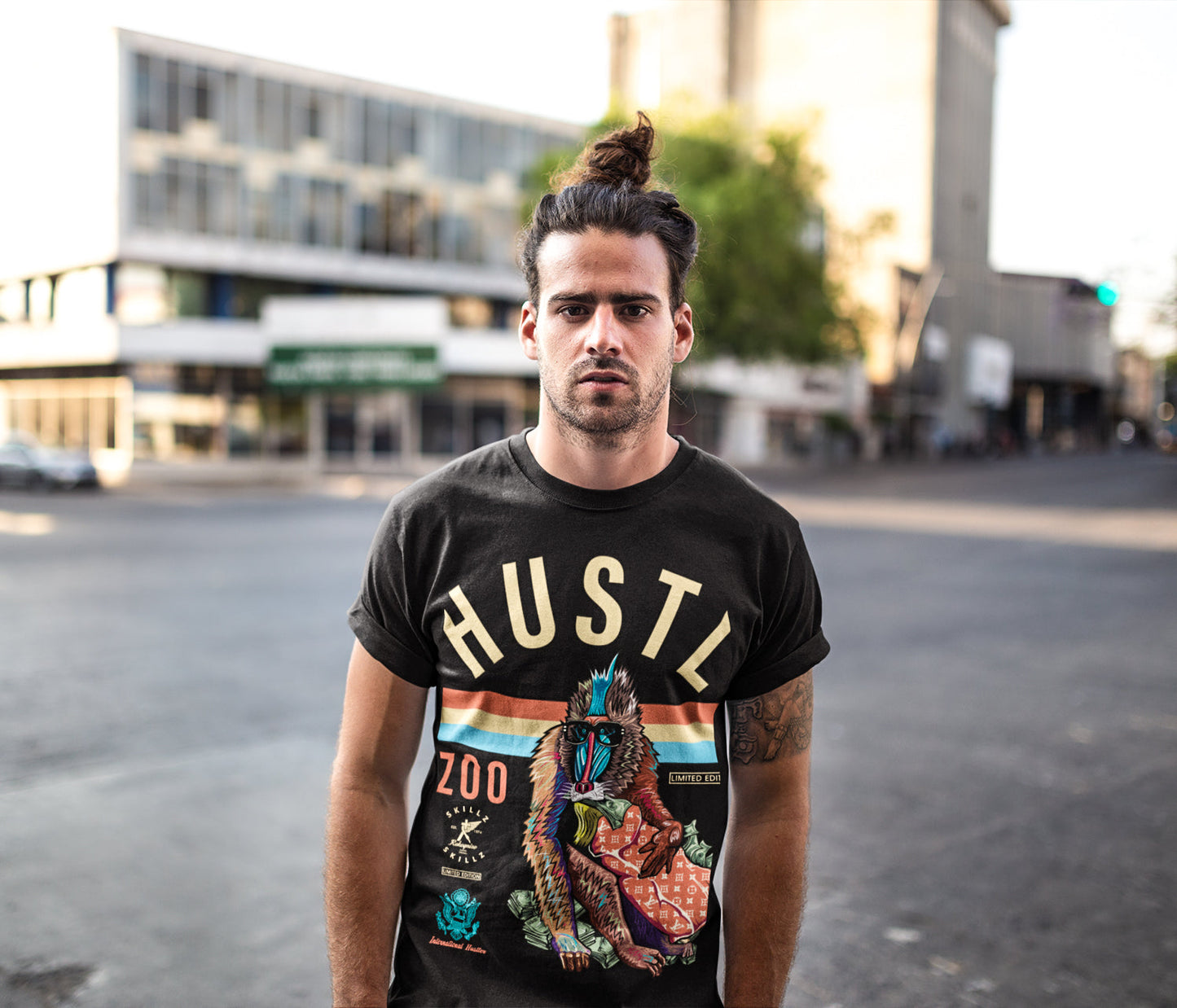 "Hustl Zoo Limited" Uni-Sex Tee