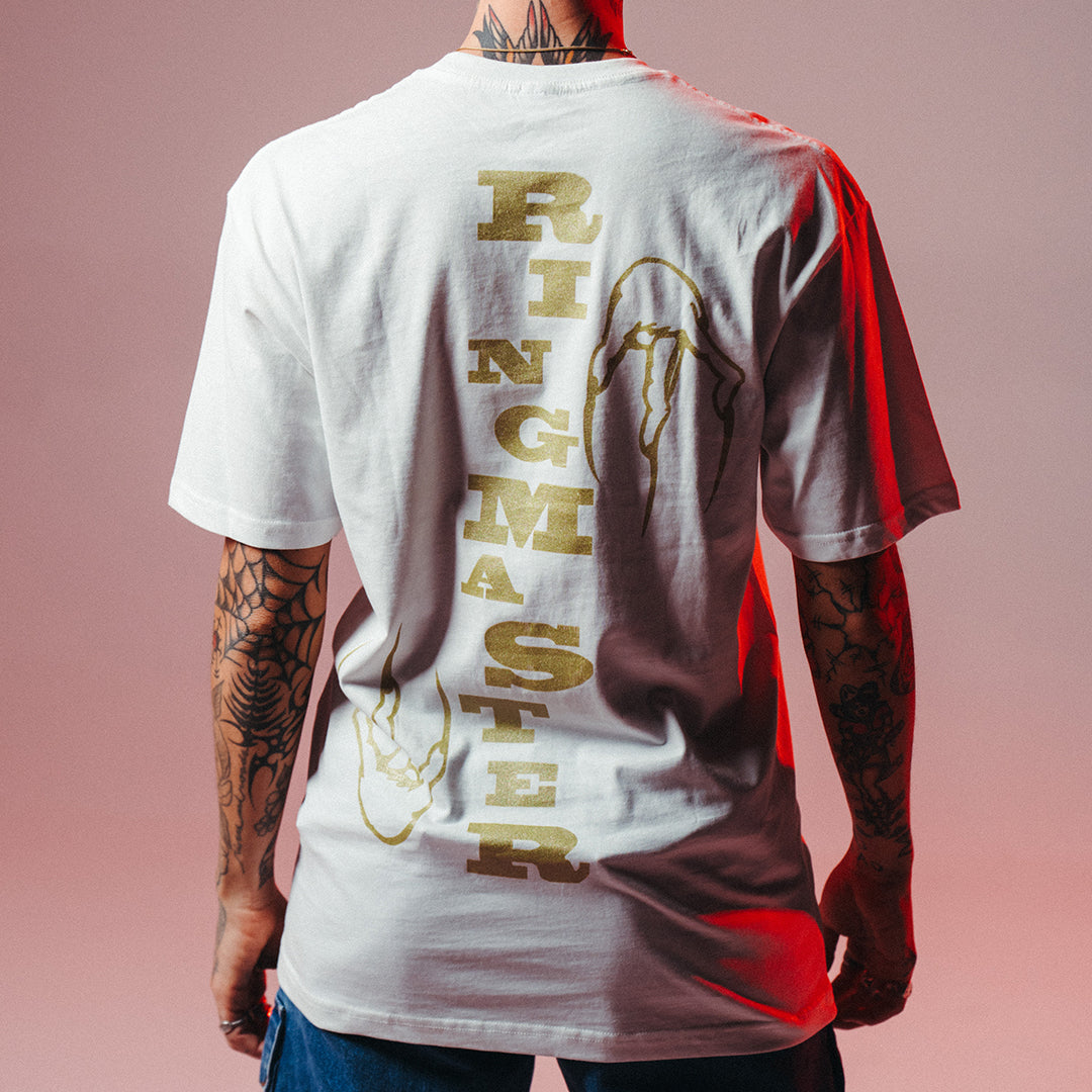 "Ringmaster Vintage" T-Shirt In White