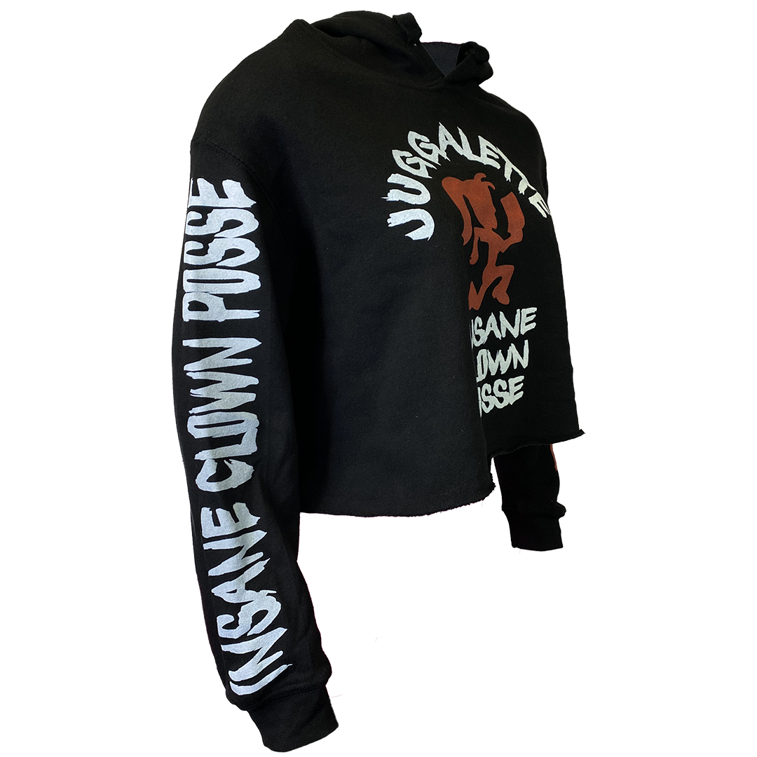 "Psycho Bitch Juggalette" Pullover Crop Hoodie