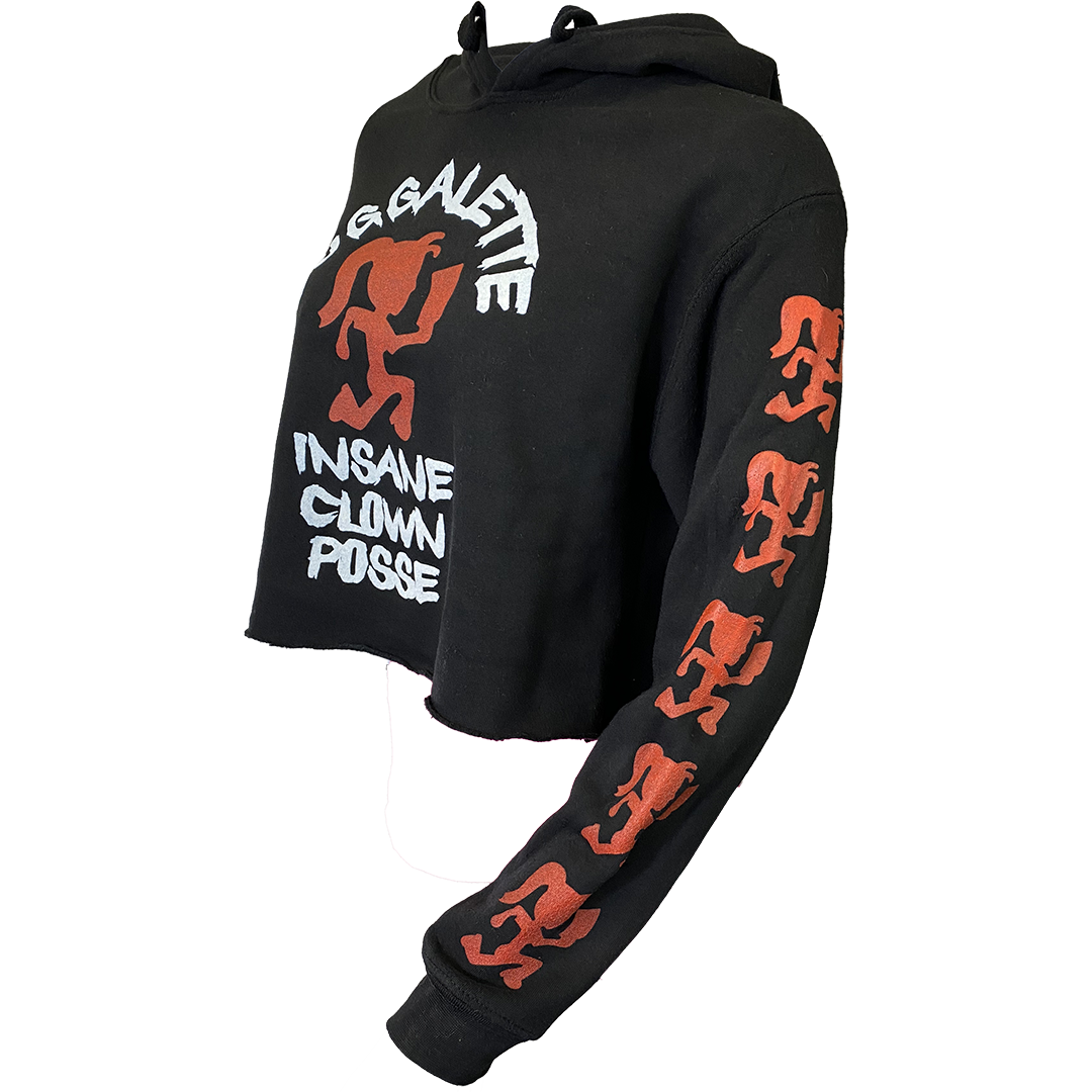 "Psycho Bitch Juggalette" Pullover Crop Hoodie