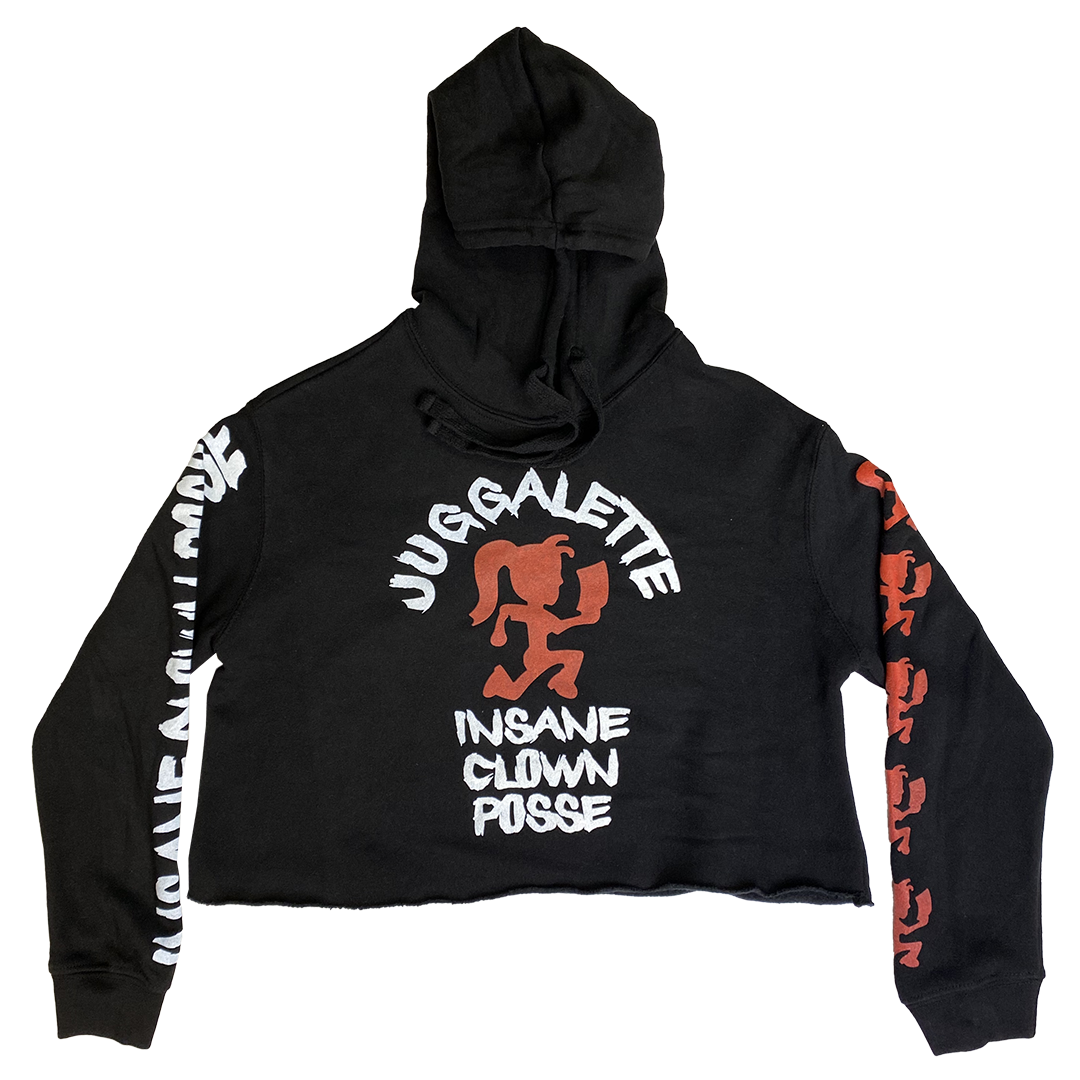 "Psycho Bitch Juggalette" Pullover Crop Hoodie