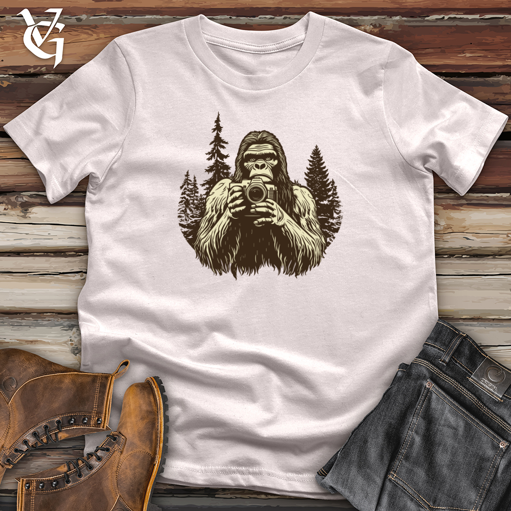Sasquatch Capturing Snapshots Softstyle Tee