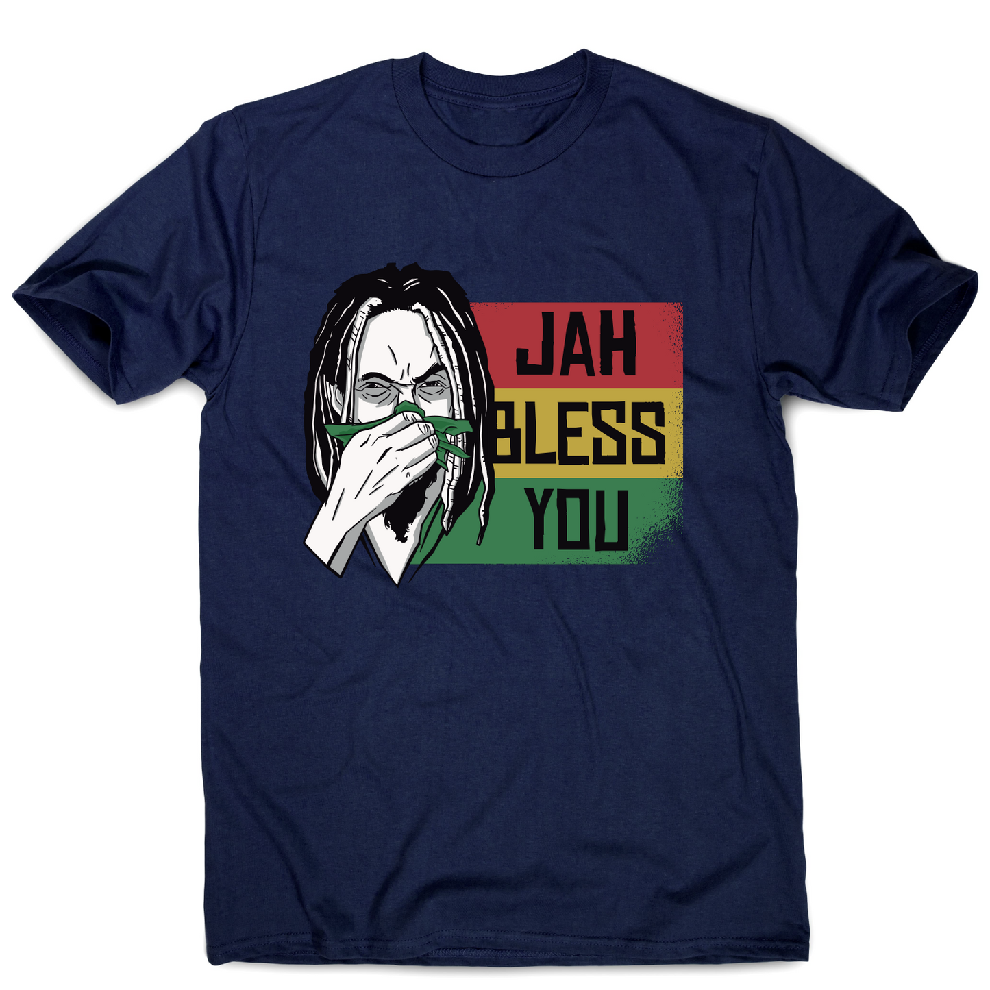 Jah bless you rastafari funny t-shirt men's
