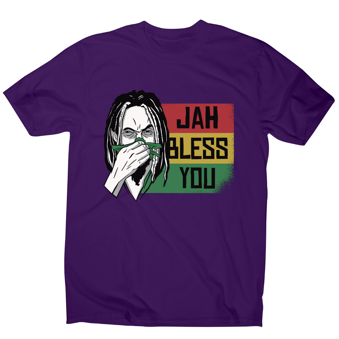 Jah bless you rastafari funny t-shirt men's