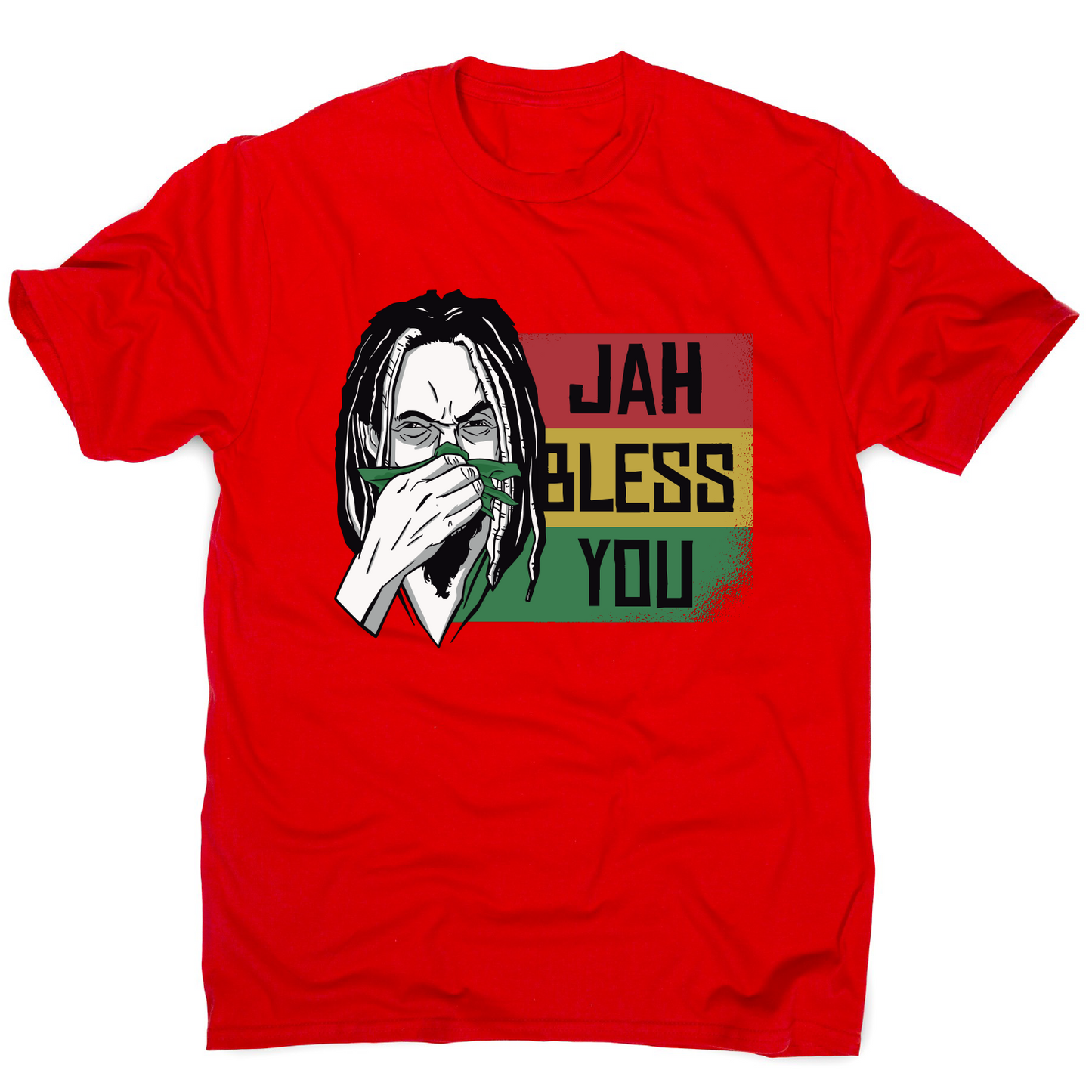 Jah bless you rastafari funny t-shirt men's