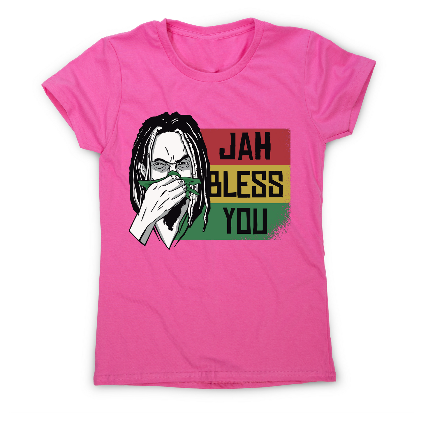 Jah bless you rastafari funny t-shirt women's