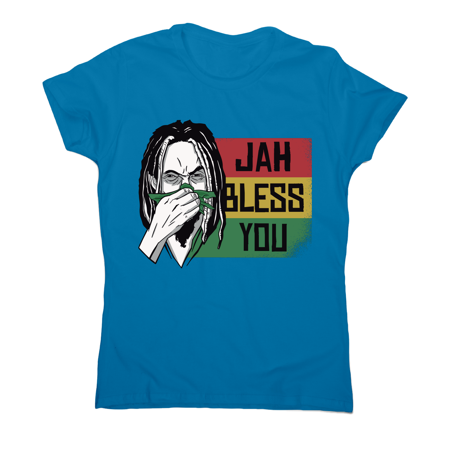 Jah bless you rastafari funny t-shirt women's