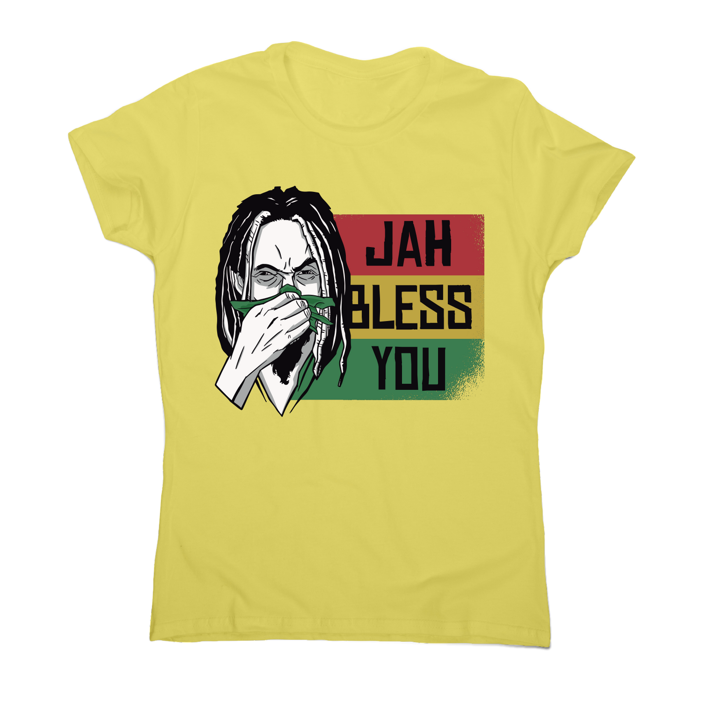 Jah bless you rastafari funny t-shirt women's