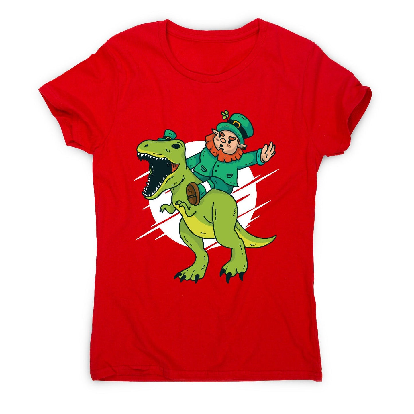 Leprechaun dino - funny women's t-shirt