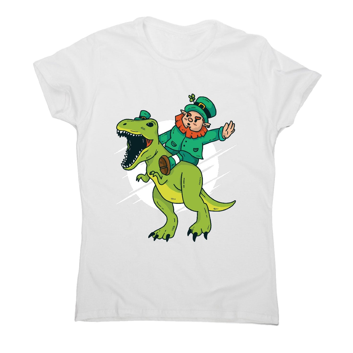 Leprechaun dino - funny women's t-shirt