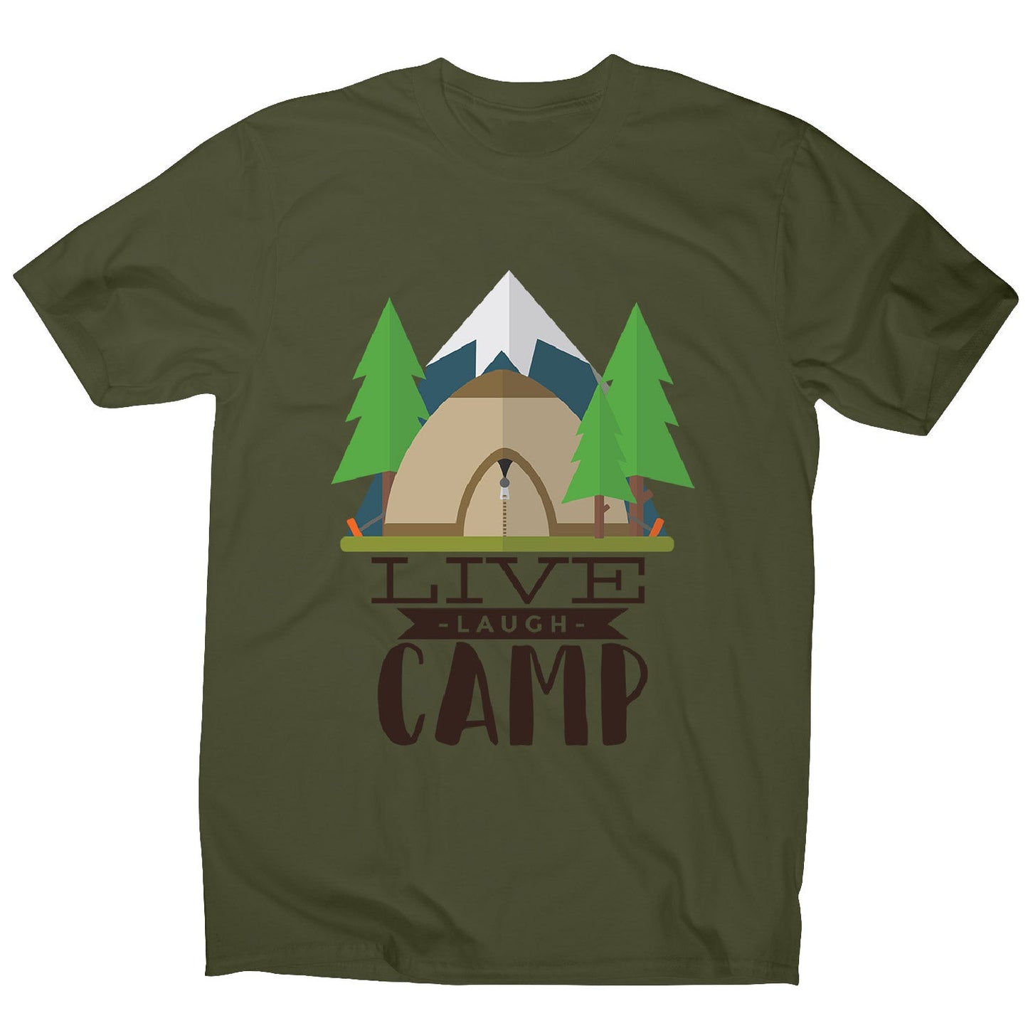 Live laugh camp - men's funny premium t-shirt