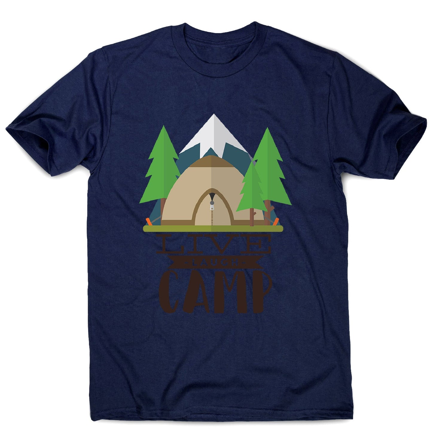 Live laugh camp - men's funny premium t-shirt