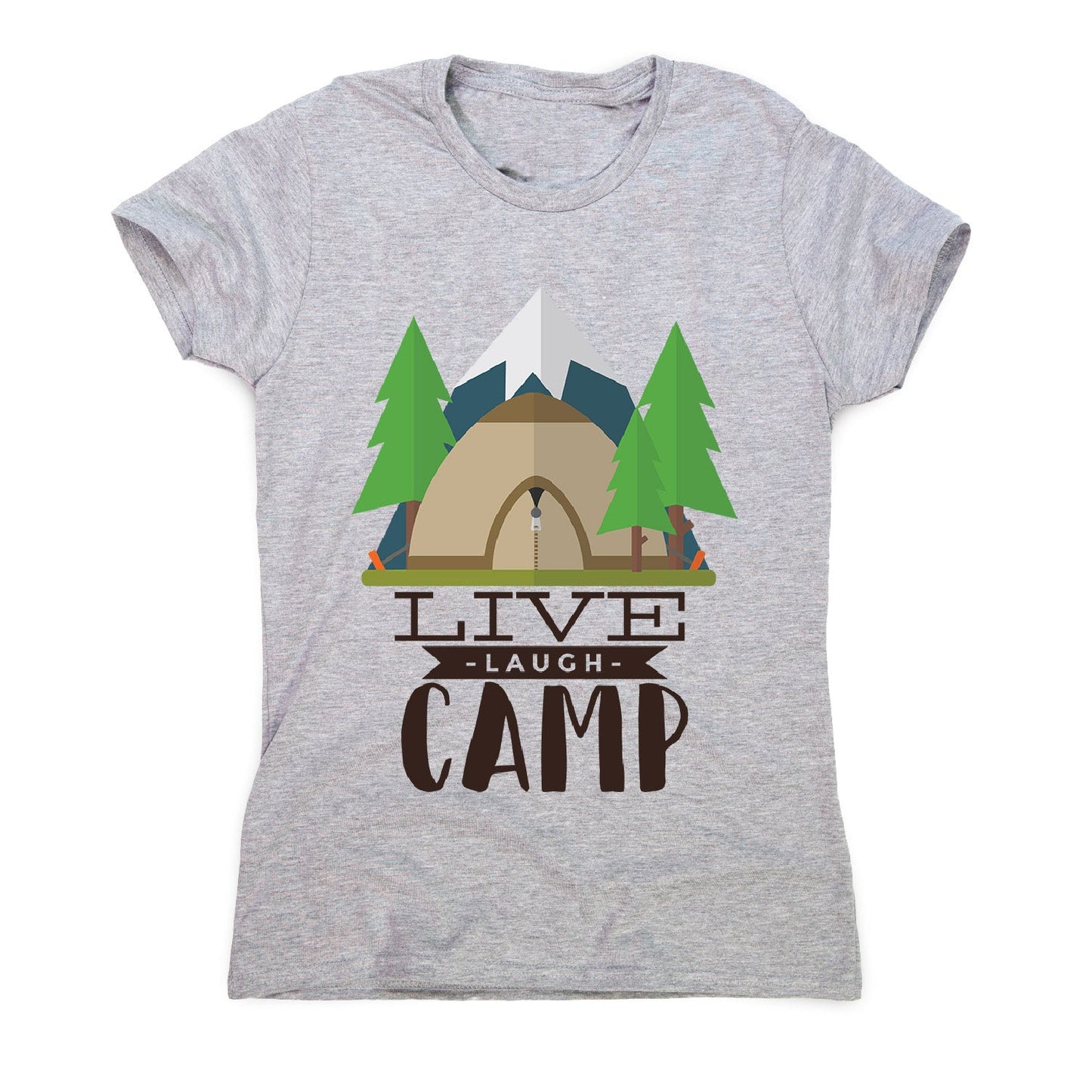 Live laugh camp - women's funny premium t-shirt