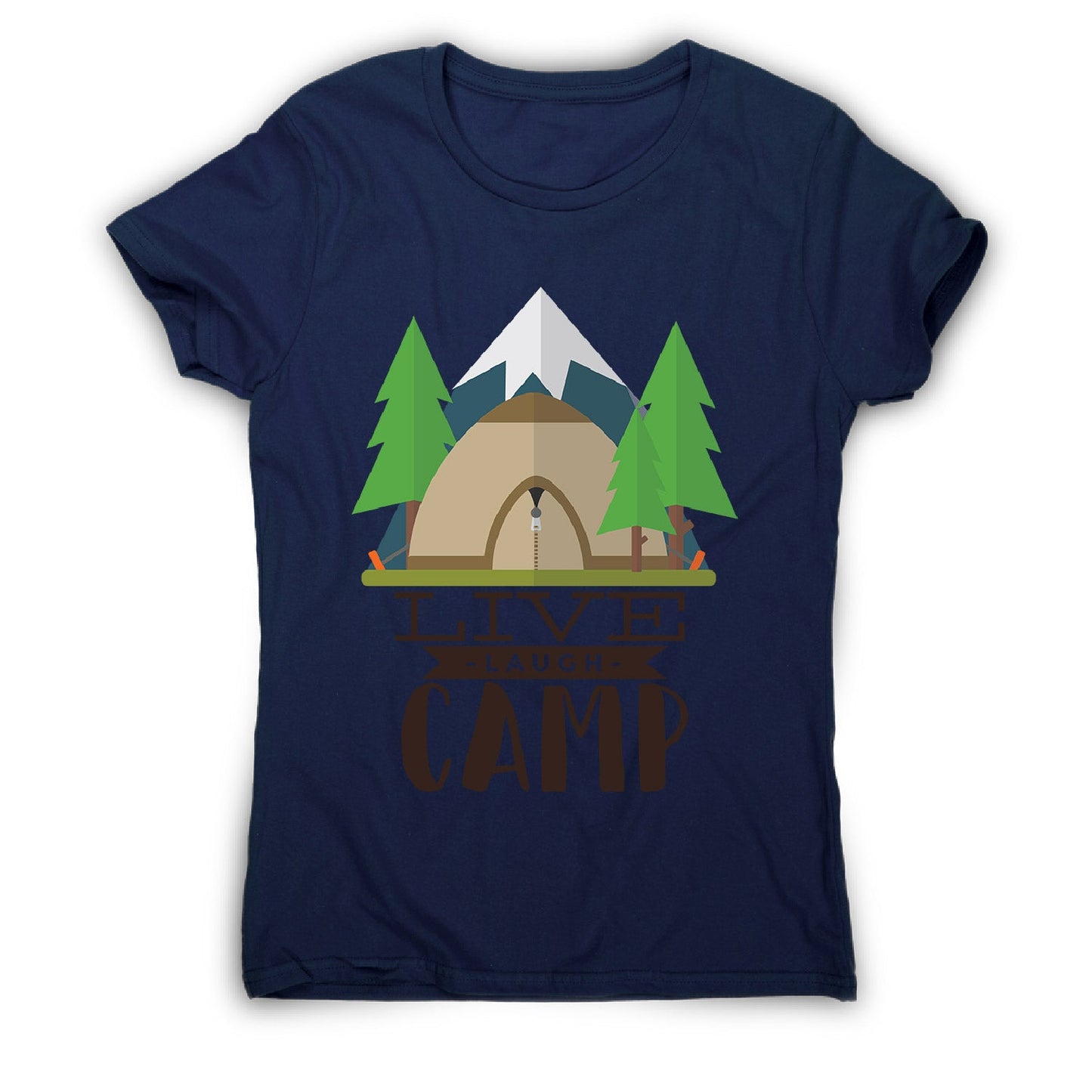 Live laugh camp - women's funny premium t-shirt