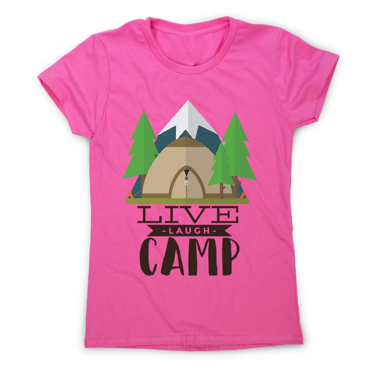 Live laugh camp - women's funny premium t-shirt